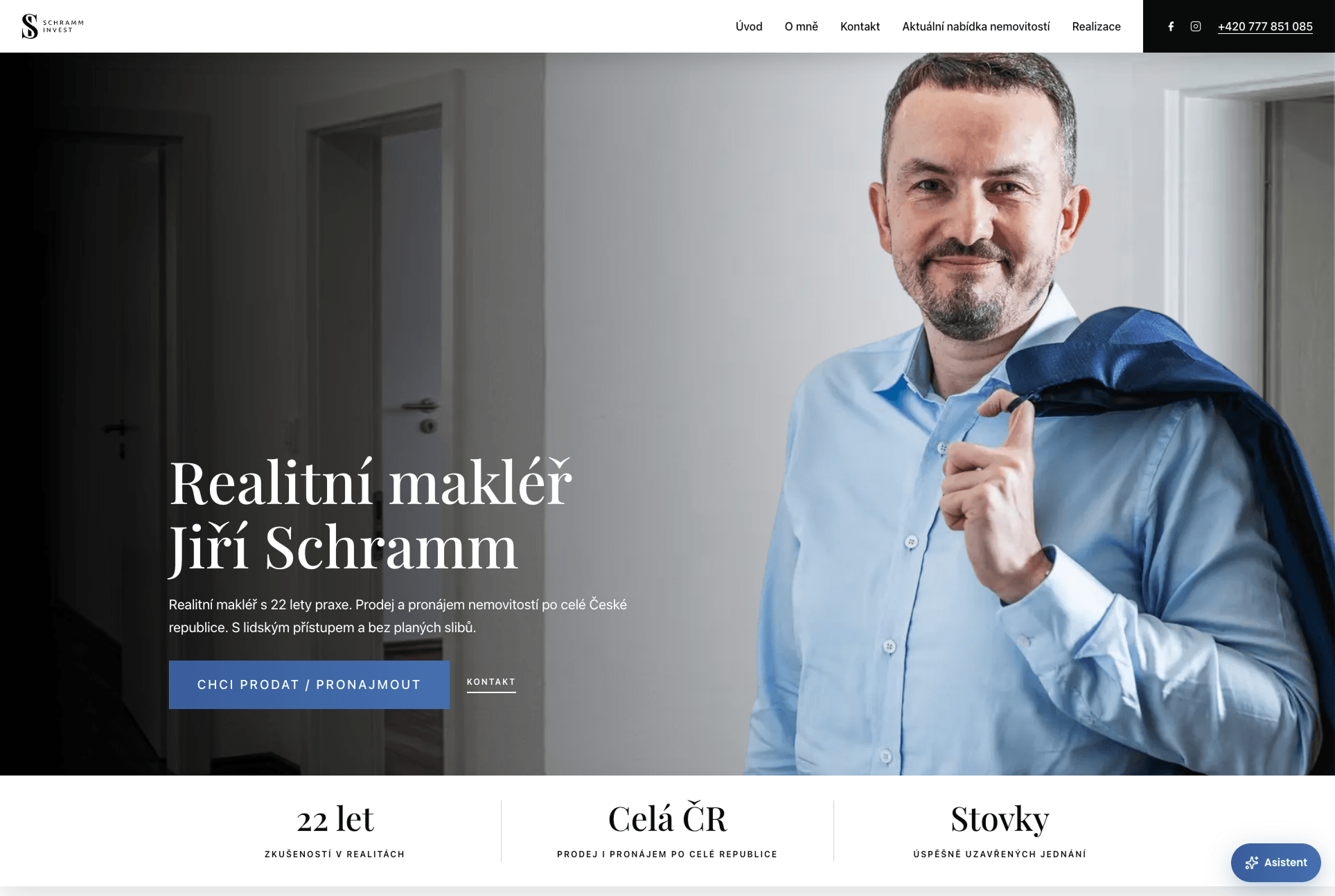 Ukázka webu Jiří Schramm | Schramm Invest s.r.o.